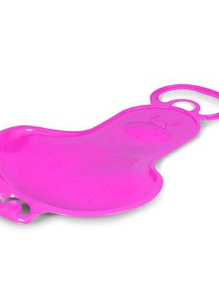Дитячі санки-льодянка ms 1703(pink) розмір 63х37,5 см