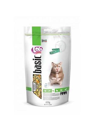 Полнорационный корм для хомячков doypack 600г lolopets