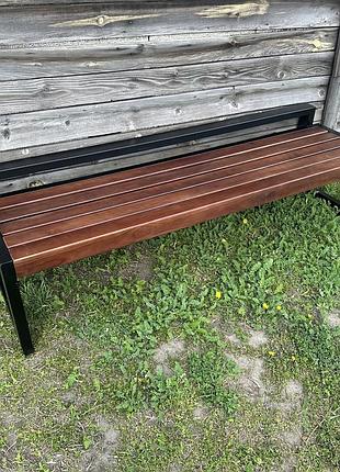 Скамейка парковая лофт без спинки 2