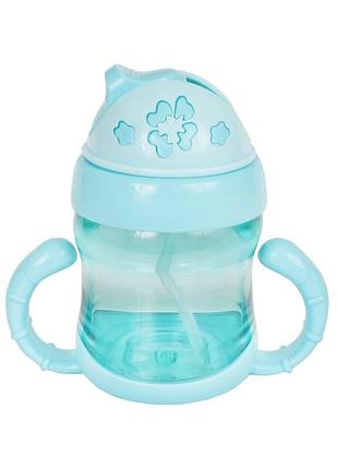 Дитячий поїльник з трубочкою mgz-0321 (turquoise) 150 мл