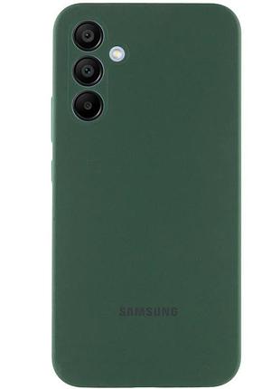 Чехол на samsung galaxy a54 5g зеленый матовый с защитой камеры для самсунг галакси а54