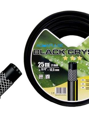 Шланг для поливу 3/4 (25м) black cristal (бухта) тм aquapulse