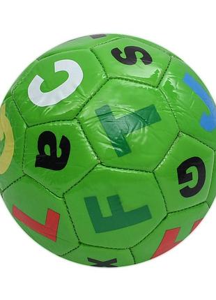 М'яч футбольний alphabet ms 4833(green) розмір №2, 90 г, у пакеті