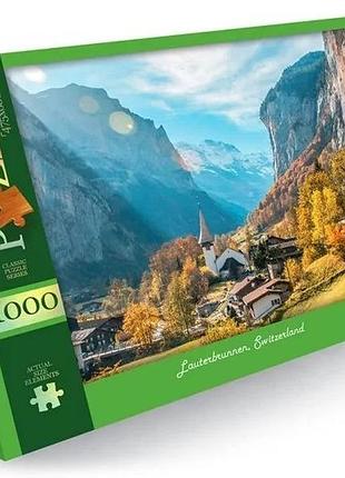 Пазл "lauterbrunnen, switzerland" danko toys c1000-12-07, 1000 эл.