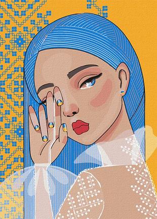 Картина за номерами "незламна ©mosyakart" ідейка kho4907 40х50 см