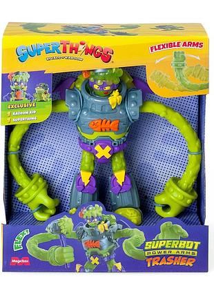 Игровой набор супербот трешер superthings s pstsp116in60 робот, казум-кид, фигурка