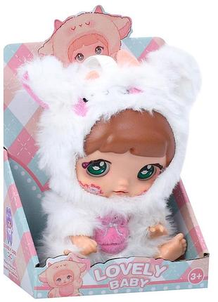 Детская мягкая игрушка-брелок "lovely baby" 6053a(white)