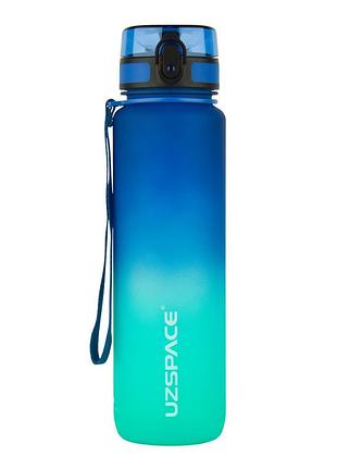 Бутылка для воды uzspace 3038(blue-green) 1000 мл сине-зеленая