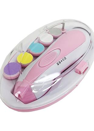 Детский электрический триммер для ногтей mgz-0720(pink)