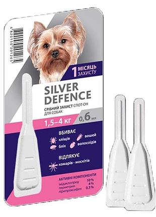 Краплі silver defence-інсектоакарицидний препарат 1,5-4 кг