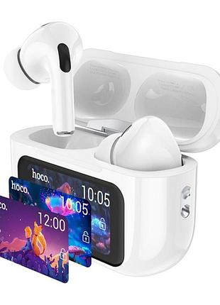 Беспроводные сенсорные bluetooth tws наушники hoco ew72 с зарядным кейсом белые