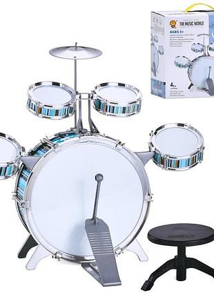 Дитяча іграшка барабанна установка 2042t 5 барабанів