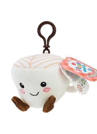 Мягкая игрушка-брелок "кофе латте" plc25091, размер 8 см