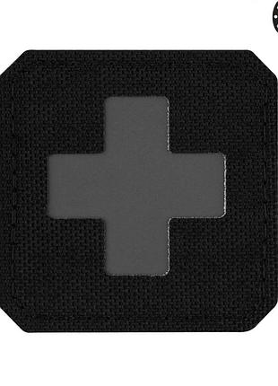 M-tac нашивка medic cross laser cut black/grey