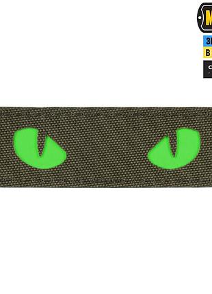 M-tac нашивка cat eyes laser cut ranger green/green/gid