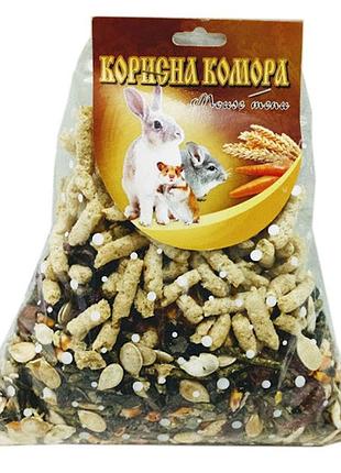 Корисна комора mouse menu з зерном і фруктами корм для гризунів 500г