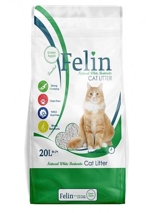 Felin наполнитель для кошек зеленое яблоко 20 л