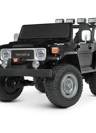 Дитячий електромобіль джип bambi m 4968eblr-2 (24v) toyota чорний