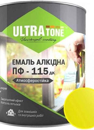 Эмаль алкидная пф-115 желтый 2,8кг тм ultra tone