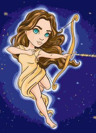 Картина по номерам "знаки зодиака. стрелец" ©viktoria.gro.art 10105-ac 40х40 см
