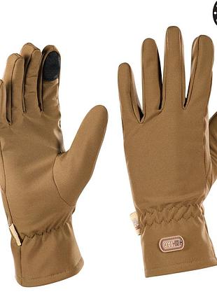 M-tac перчатки демисезонные soft shell coyote