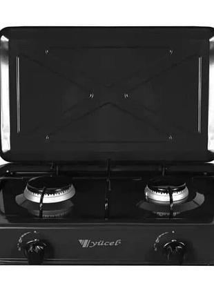 Настольная плита газированная 2 конфорки yucel o-200-lpg-black