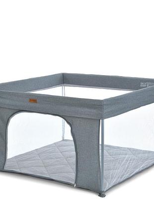Детский манеж swift 4 me 1196 dark gray, до 15 кг