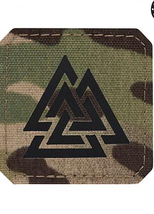 M-tac нашивка валькнут laser cut multicam/black