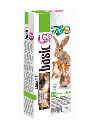 Колосок лакомства для грызунов и кроликов с мюслями 90 г lolopets 71137