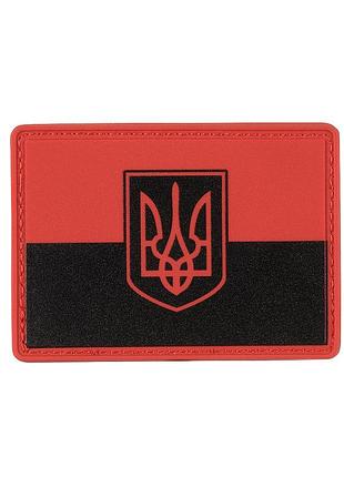 Нашивка прапора червоно-чорний pvc