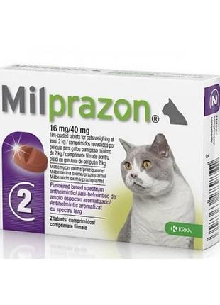 Милпразон для кошек для котов 2-8кг 4 таб