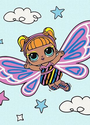 Картина по номерам "l.o.l. surprise! o.m.g. fairies flutterstar" kho1090, 40х40 см
