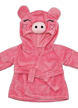 Халатик для куклы "поросенок" m 6049 ua(pink) для куклы 43-46 см