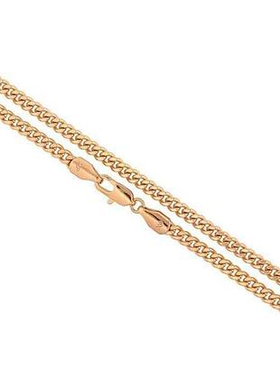Ланцюжок позолота 18k плетіння панцирне 60см*4мм арт.316532 тм xuping