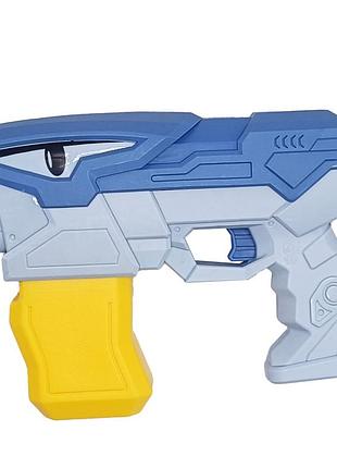 Водяной пистолет "electric water gun shark" x2-bc на аккумуляторе синий