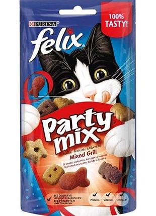 Ласощі purina felix party mix гриль 60гр