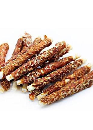 Куряче вялене мясо на великій кальцієвій паличці, 200 г 13 см.