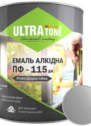 Эмаль алкидная пф-115 серебристый 2,8кг тм ultra tone