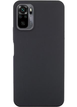 Чехол на xiaomi redmi note 10 / xiaomi redmi note 10s / xiaomi poco m5s черный матовый для сяоми редми нот 10
