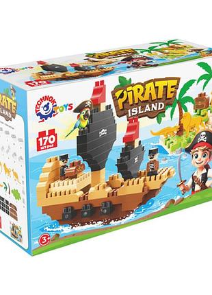 Детский развивающий конструктор "pirate island" 2642txk 170 деталей