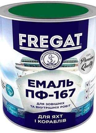 Эмаль алкидная пф-167 зеленый 2,8кг тм fregat