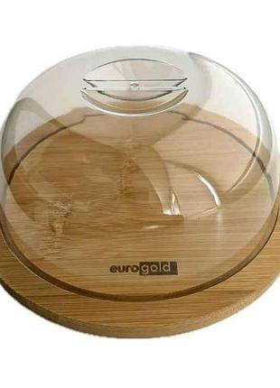 Маслянка 15,5х15,5х5,1см, бамбук, полістирол 7016102486 тм euro gold