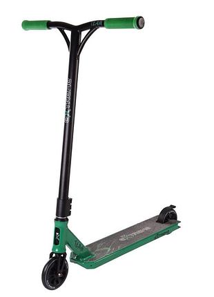 Самокат трюковый 2-х колёсный tr21009 (rl7t) extreme motion team, pu 110 мм зеленый