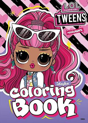 Раскраска со стикерами "tweens cherry" lcb29, 16 страниц