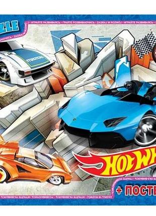 Пазли дитячі "hot wheels" fw772, 70 елементів