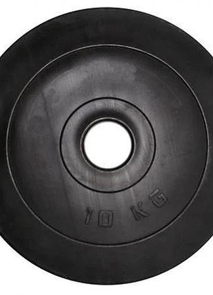 Диск гантельный композитный в пластиковой оболочке rock pro ne-pl-d-10 10 кг