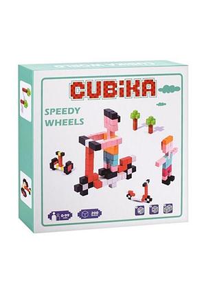 Деревянная игрушка мозаика md 1776(turquoise) кубики, наклейки, 200 деталей