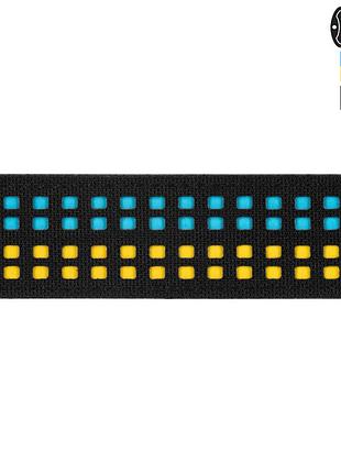 M-tac нашивка флаг украины 25х80 laser cut black/yellow/blue/gid