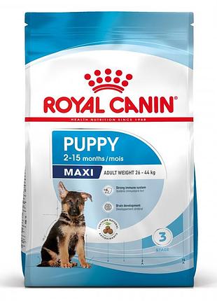 Royal canin maxi puppy сухой корм для щенков крупных пород с 2 до 15 месяцев 15 кг