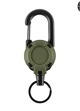 M-tac карабин с тросиком для ключей olive